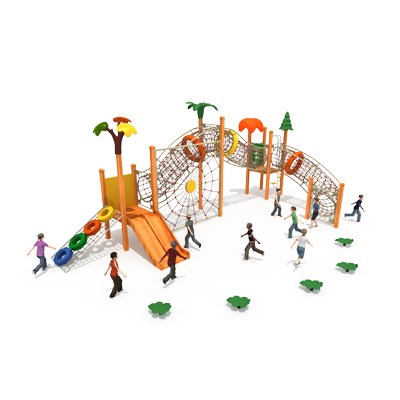 Equipo de entrenamiento físico de calidad escalada en red túnel Área de juegos para niños TQ-SWZD105